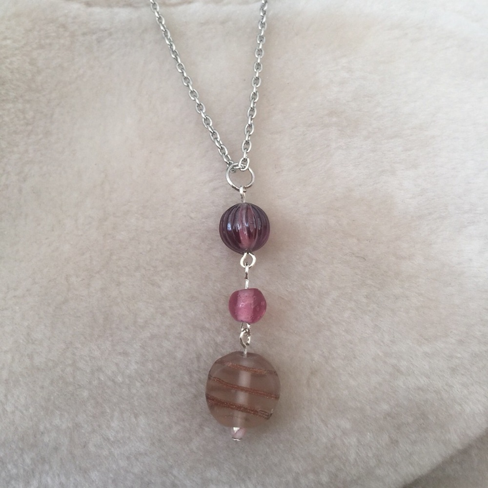 Necklace Napal Lamwork glass beads!!